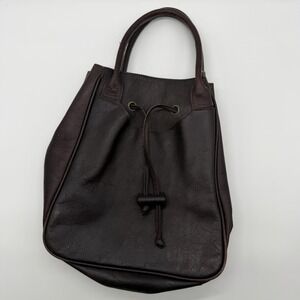 VTG Boulder‎ Ridge Leather Shoulder Bag Full Grain Cowhide Brown Purse